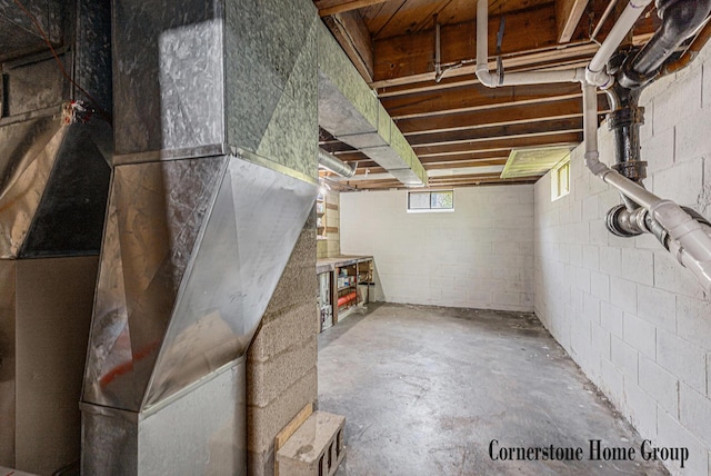 8611 Byron Center Ave SW, Byron Center, MI 49315 - below grade area with concrete block wall