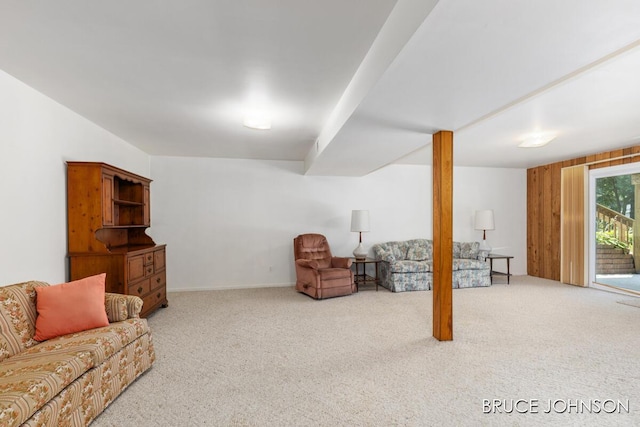 1236 S Van Bruggen Dr, Plainwell, MI 49080 - living room featuring carpet floors