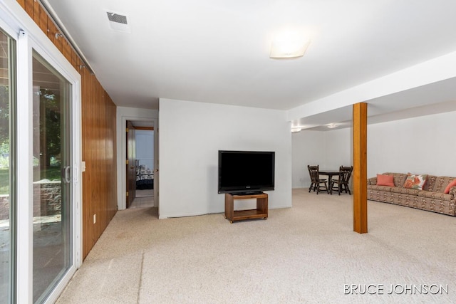 1236 S Van Bruggen Dr, Plainwell, MI 49080 - living area with light colored carpet