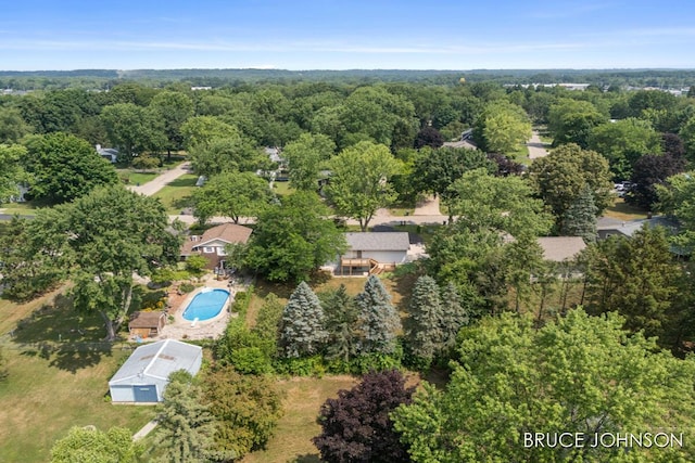 1236 S Van Bruggen Dr, Plainwell, MI 49080 - aerial overview of property's location with a pool