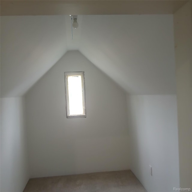 19145 Fielding St, Detroit, MI 48219 - additional living space featuring light colored carpet and lofted ceiling