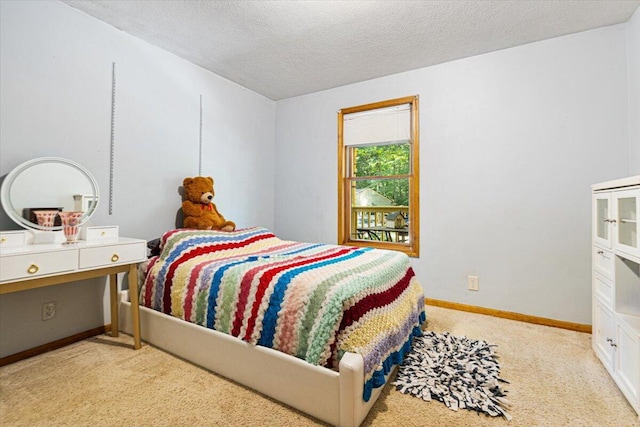 16253 1st Ln, Union Pier, MI 49129 - carpeted bedroom featuring a textured ceiling and baseboards