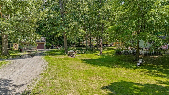 16253 1st Ln, Union Pier, MI 49129 - view of grassy yard featuring driveway