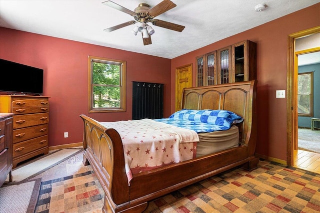 16253 1st Ln, Union Pier, MI 49129 - bedroom with baseboards and ceiling fan