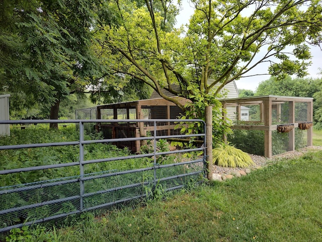 411 Block Rd, Coldwater, MI 49036 - view of yard featuring an exterior structure and an outbuilding