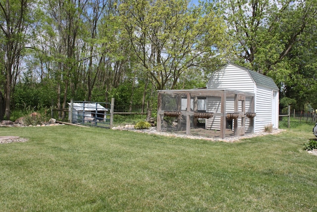411 Block Rd, Coldwater, MI 49036 - view of yard with exterior structure and an outdoor structure
