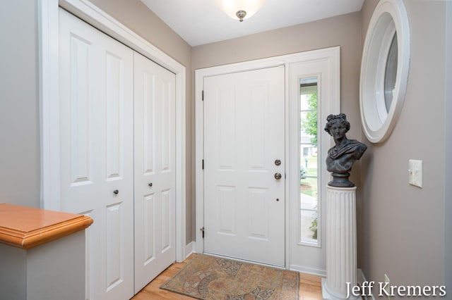 5692 Nile Dr SW, Wyoming, MI 49418 - entrance foyer with light wood finished floors