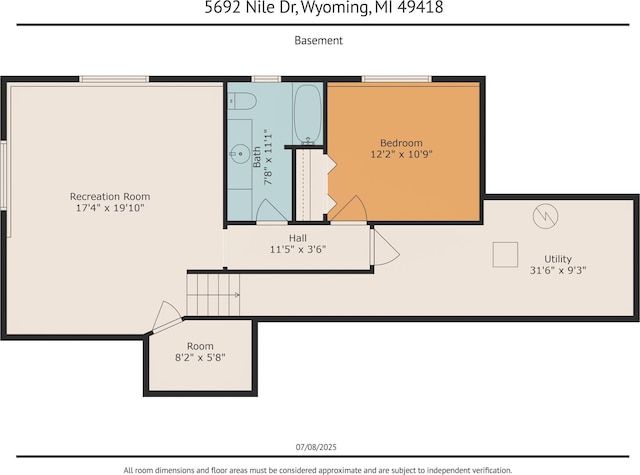 5692 Nile Dr SW, Wyoming, MI 49418 - view of property floor plan