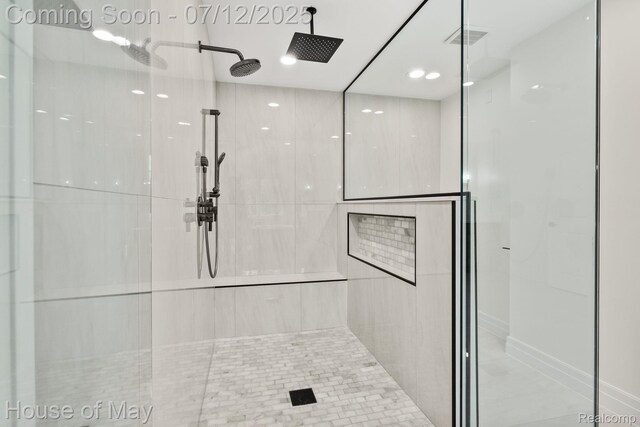 4743 S Ridge Dr, West Bloomfield, MI 48323 - bathroom with a stall shower