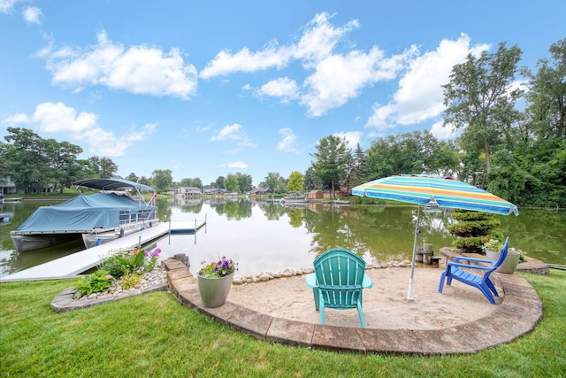 11259 Baker Rd, Jerome, MI 49249 - dock area featuring a water view