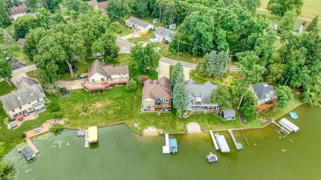 11259 Baker Rd, Jerome, MI 49249 - aerial overview of property's location featuring a large body of water and nearby suburban area