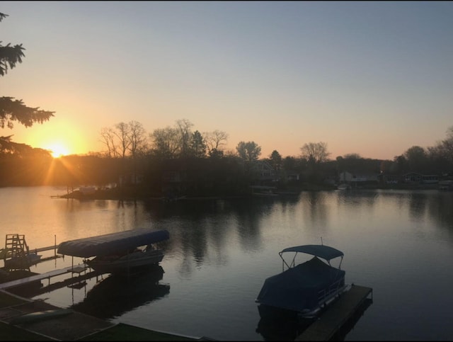 11259 Baker Rd, Jerome, MI 49249 - dock with a water view