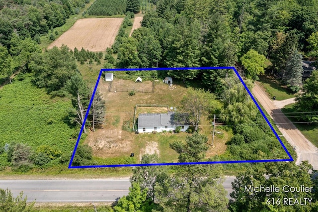 9583 E 5 Mile Rd, Big Rapids, MI 49307 - view of property location with property parcel outlined