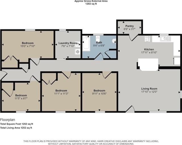 9583 E 5 Mile Rd, Big Rapids, MI 49307 - view of floor plan / room layout