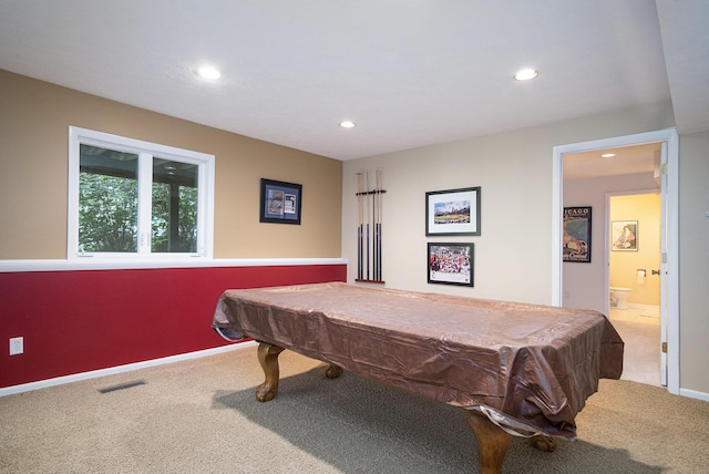 7751 Austinridge Dr SE, Caledonia, MI 49316 - rec room with carpet, recessed lighting, and billiards table