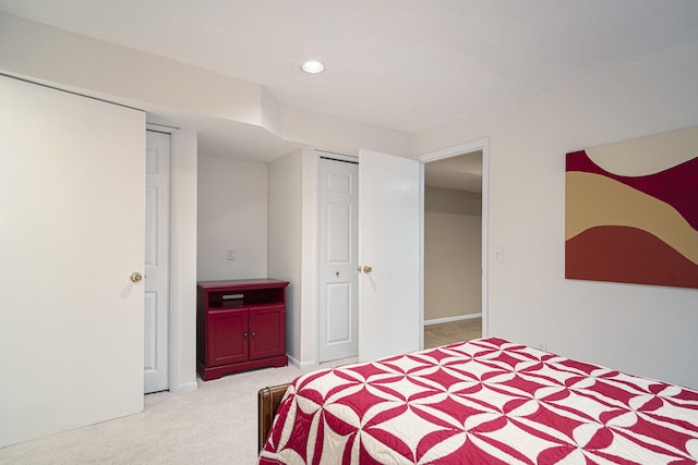 7751 Austinridge Dr SE, Caledonia, MI 49316 - bedroom featuring light carpet and recessed lighting