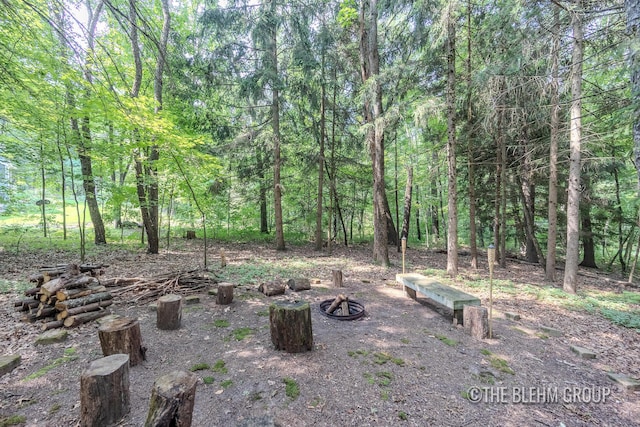 6340 Cannon Highlands Dr NE, Belmont, MI 49306 - view of yard with a fire pit