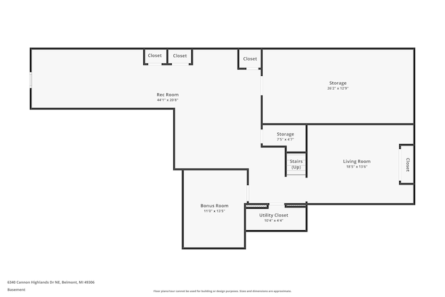 6340 Cannon Highlands Dr NE, Belmont, MI 49306 - view of home floor plan