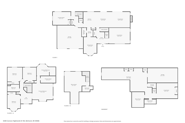 6340 Cannon Highlands Dr NE, Belmont, MI 49306 - view of room layout