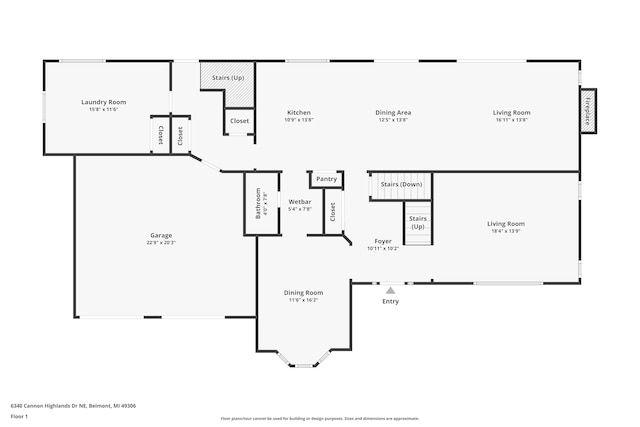 6340 Cannon Highlands Dr NE, Belmont, MI 49306 - view of room layout