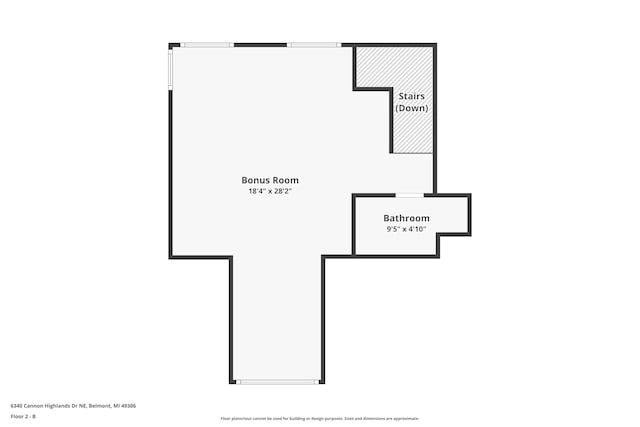 6340 Cannon Highlands Dr NE, Belmont, MI 49306 - view of floor plan / room layout