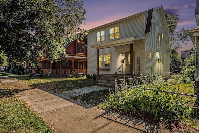 1213 Prospect Ave SE, Grand Rapids, MI 49507 - view of front of home with a porch and cooling unit