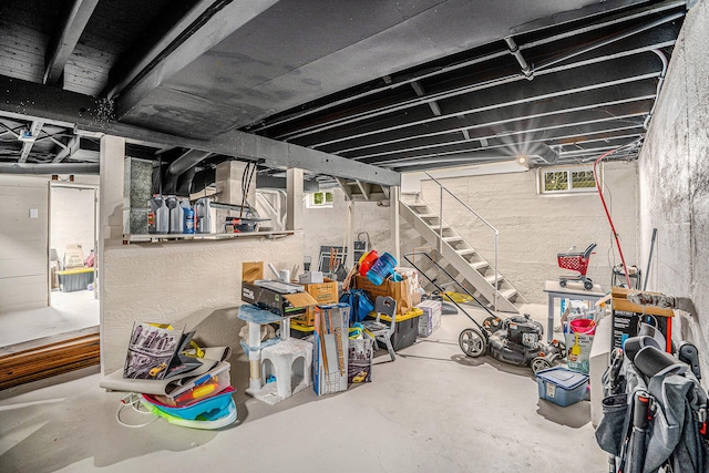 1213 Prospect Ave SE, Grand Rapids, MI 49507 - basement with stairs