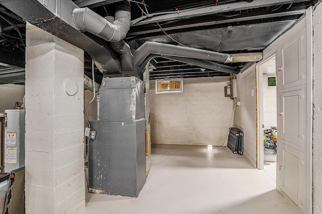 1213 Prospect Ave SE, Grand Rapids, MI 49507 - unfinished basement featuring heating unit
