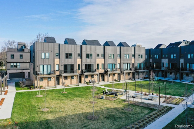 1087 Hampton Cir Unit 55, Detroit, MI 48207 - view of building exterior featuring a residential view