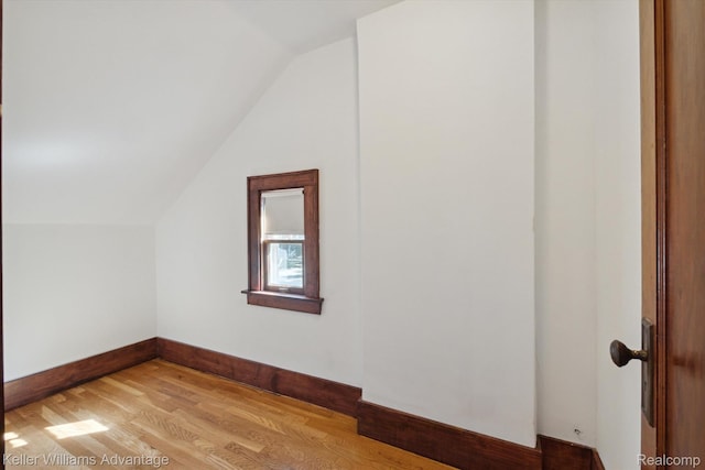 402 E 7th St, Royal Oak, MI 48067 - additional living space featuring lofted ceiling and light wood-style floors