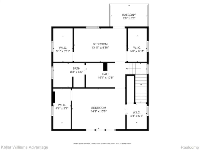 402 E 7th St, Royal Oak, MI 48067 - view of floor plan / room layout