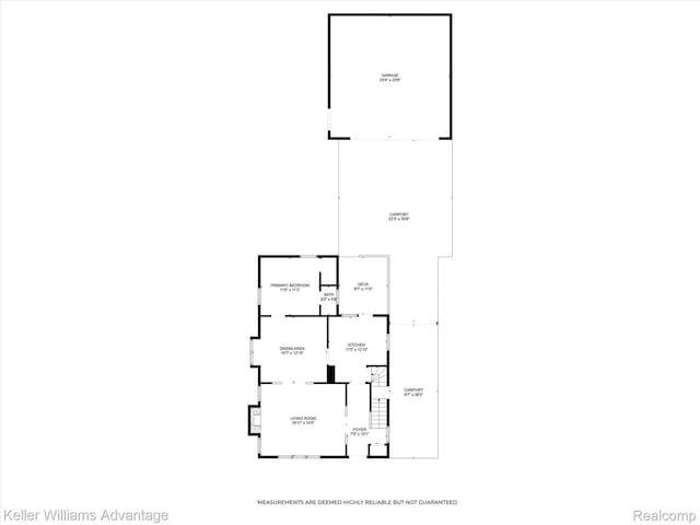 402 E 7th St, Royal Oak, MI 48067 - view of floor plan / room layout