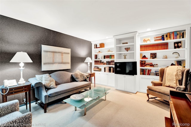 4768 Wendrick Dr, West Bloomfield, MI 48323 - living area featuring light carpet