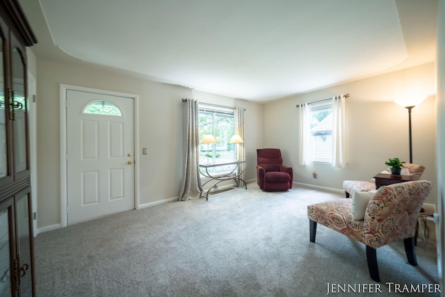 4001 Hillsdale Ave NE, Grand Rapids, MI 49525 - foyer with carpet floors and baseboards
