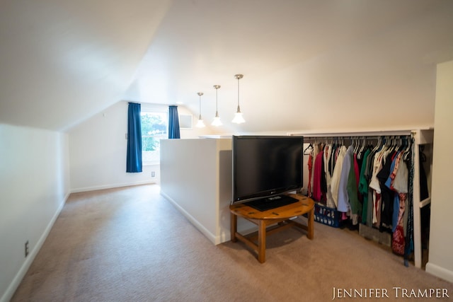 4001 Hillsdale Ave NE, Grand Rapids, MI 49525 - bedroom featuring carpet floors and vaulted ceiling