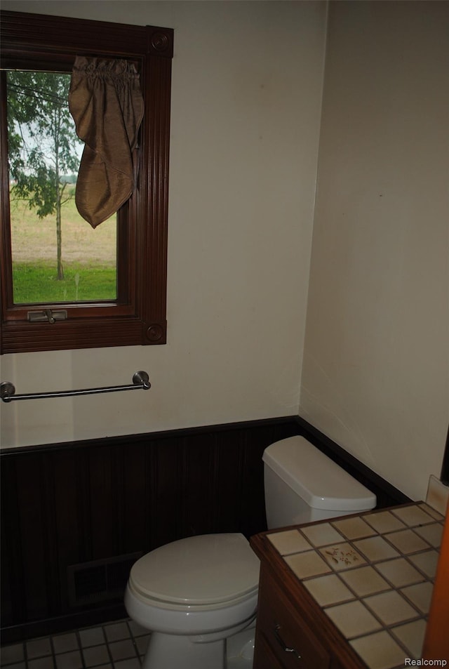 4785 Mayer Rd, China, MI 48054 - bathroom with toilet and tile patterned floors