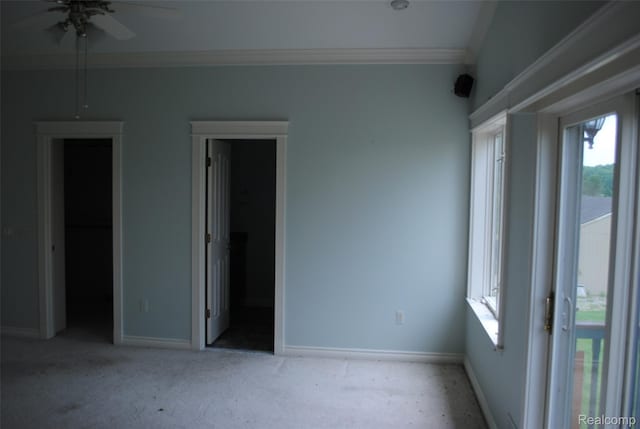 4785 Mayer Rd, China, MI 48054 - unfurnished bedroom featuring crown molding and baseboards