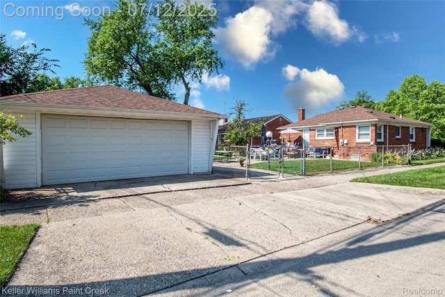 20310 Burt Rd, Detroit, MI 48219 - detached garage with a gate