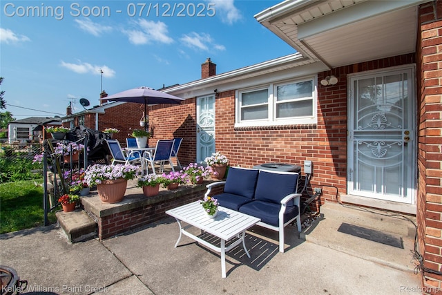 20310 Burt Rd, Detroit, MI 48219 - view of patio with an outdoor hangout area
