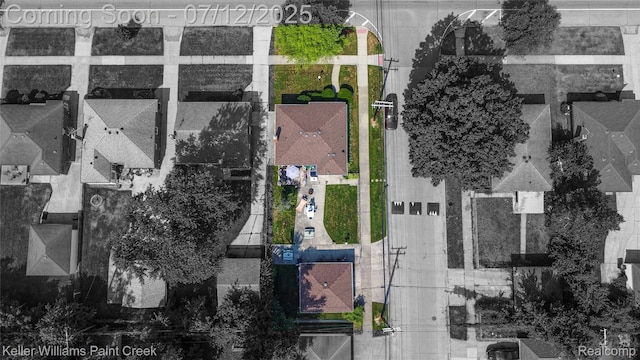 20310 Burt Rd, Detroit, MI 48219 - aerial overview of property's location featuring property parcel outlined