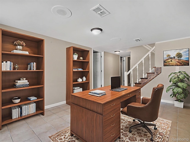 890 Darwin Place Ct, Rochester Hills, MI 48307 - home office with light tile patterned floors