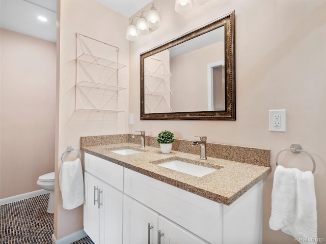 890 Darwin Place Ct, Rochester Hills, MI 48307 - bathroom featuring double vanity and toilet
