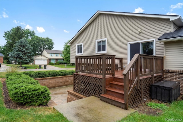 890 Darwin Place Ct, Rochester Hills, MI 48307 - rear view of property with a deck and stairway