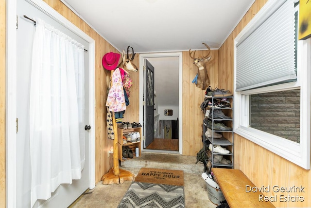 730 S 160th Ave, Holland, MI 49423 - mudroom featuring wooden walls