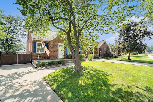 20874 Woodmont St, Harper Woods, MI 48225 - view of front of home with brick siding