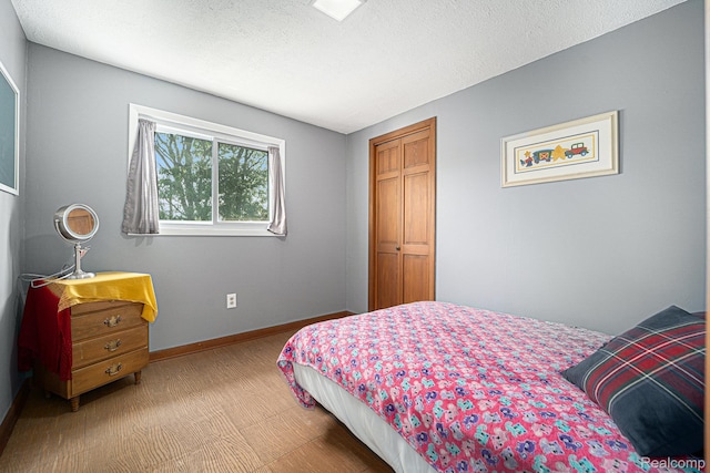 20874 Woodmont St, Harper Woods, MI 48225 - bedroom featuring light colored carpet and a textured ceiling