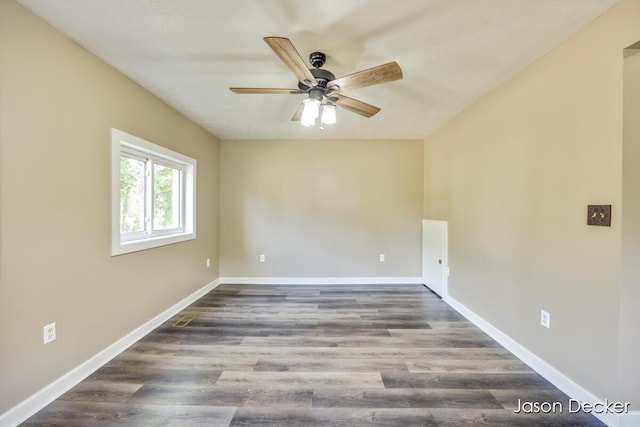 1440 College Ave NE, Grand Rapids, MI 49505 - spare room with ceiling fan and wood finished floors