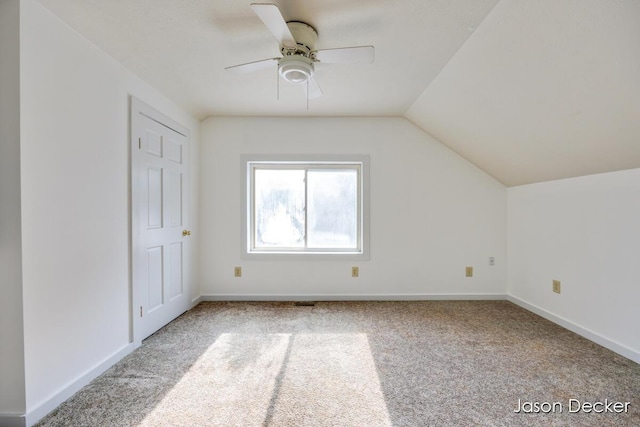 1440 College Ave NE, Grand Rapids, MI 49505 - bonus room featuring carpet floors, a ceiling fan, and lofted ceiling