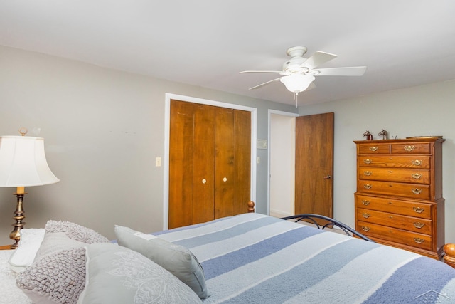 859 Foxboro Rd, Saginaw, MI 48638 - bedroom with a closet and ceiling fan