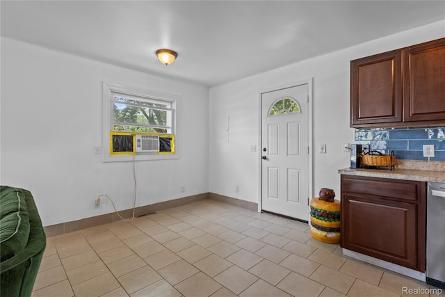 6329 Loraine St, Romulus, MI 48174 - foyer entrance featuring light tile patterned floors and cooling unit